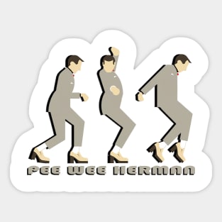 pee wee herman tequila dance Sticker